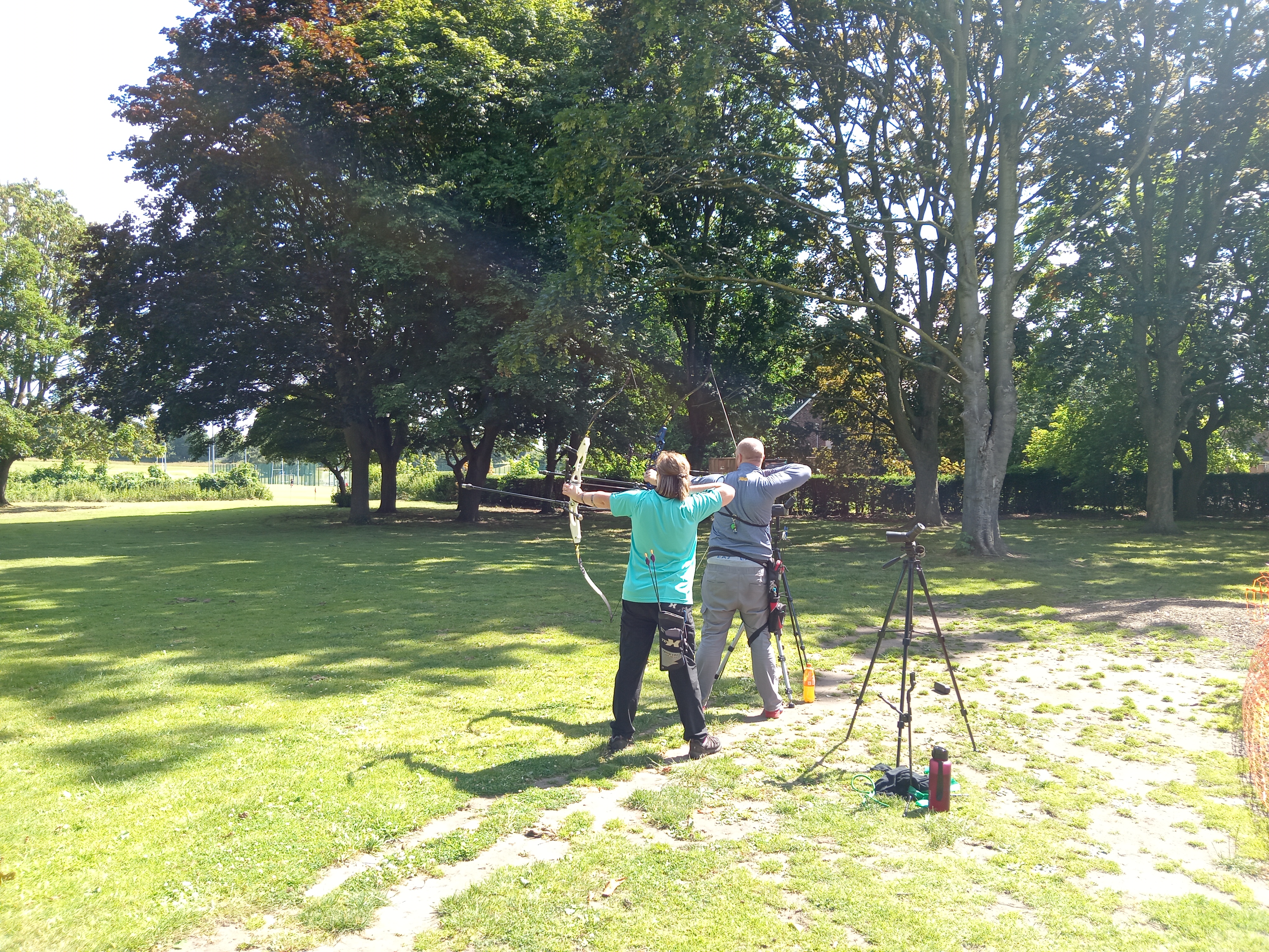 Archery at the outdoor range